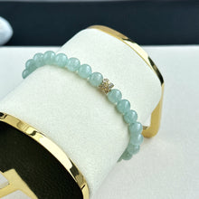 Load image into Gallery viewer, 1214488 Aqua Mist Jade Bracelet