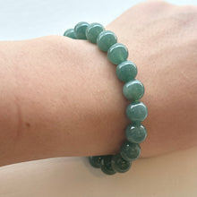 Load image into Gallery viewer, 30386 Translucent and Jelly-like Blue Burmese Type A Jade Beaded Bracelet