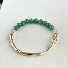 Load image into Gallery viewer, 1212489 Jin Yu Jadeite Cuff Bracelet 金玉之环