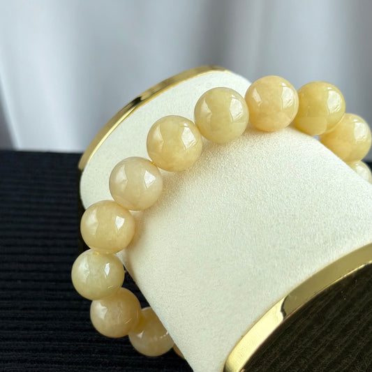 Gold Harvest Jade 13.7mm Jadeite Bracelet 禾金玉泽