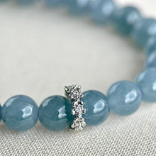 Load image into Gallery viewer, 120188 Royal Blue Translucence Type A Jadeite Beaded Bracelet