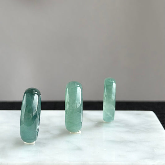 The Teal Aurora Jadeite Ring 翠影极光