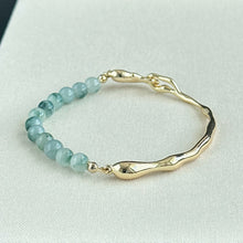 Load image into Gallery viewer, 120588 Blue Mirage Type A Jadeite Cuff Bracelet