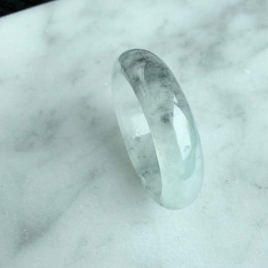 18.0mm Quiet Clarity Jadeite Ring 静澄