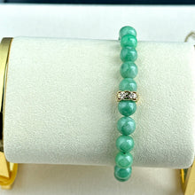 Load image into Gallery viewer, 121388 Apple Green Type A Jadeite Beaded Bracelet