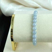 Load image into Gallery viewer, 120588 Furong Lavender Purple Type A Jadeite Beaded Bracelet