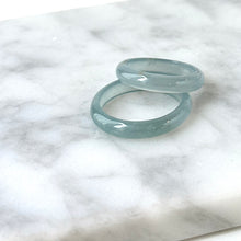 Load image into Gallery viewer, 22488 Highly Translucent Sky Blue Type A Jade Ring
