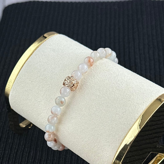 Autumn Whispers 6.3mm Jadeite Bracelet 秋语