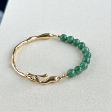 Load image into Gallery viewer, 1212489 Jin Yu Jadeite Cuff Bracelet 金玉之环