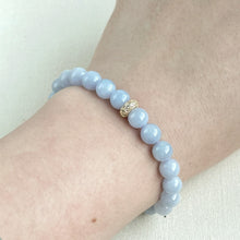 Load image into Gallery viewer, 120588 Furong Lavender Purple Type A Jadeite Beaded Bracelet