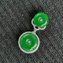 Load image into Gallery viewer, Celestial Duo Jadeite Pendant 双圆映辉