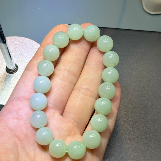 The Classic Evergreen 12.0mm Jadeite Bracelet 长青