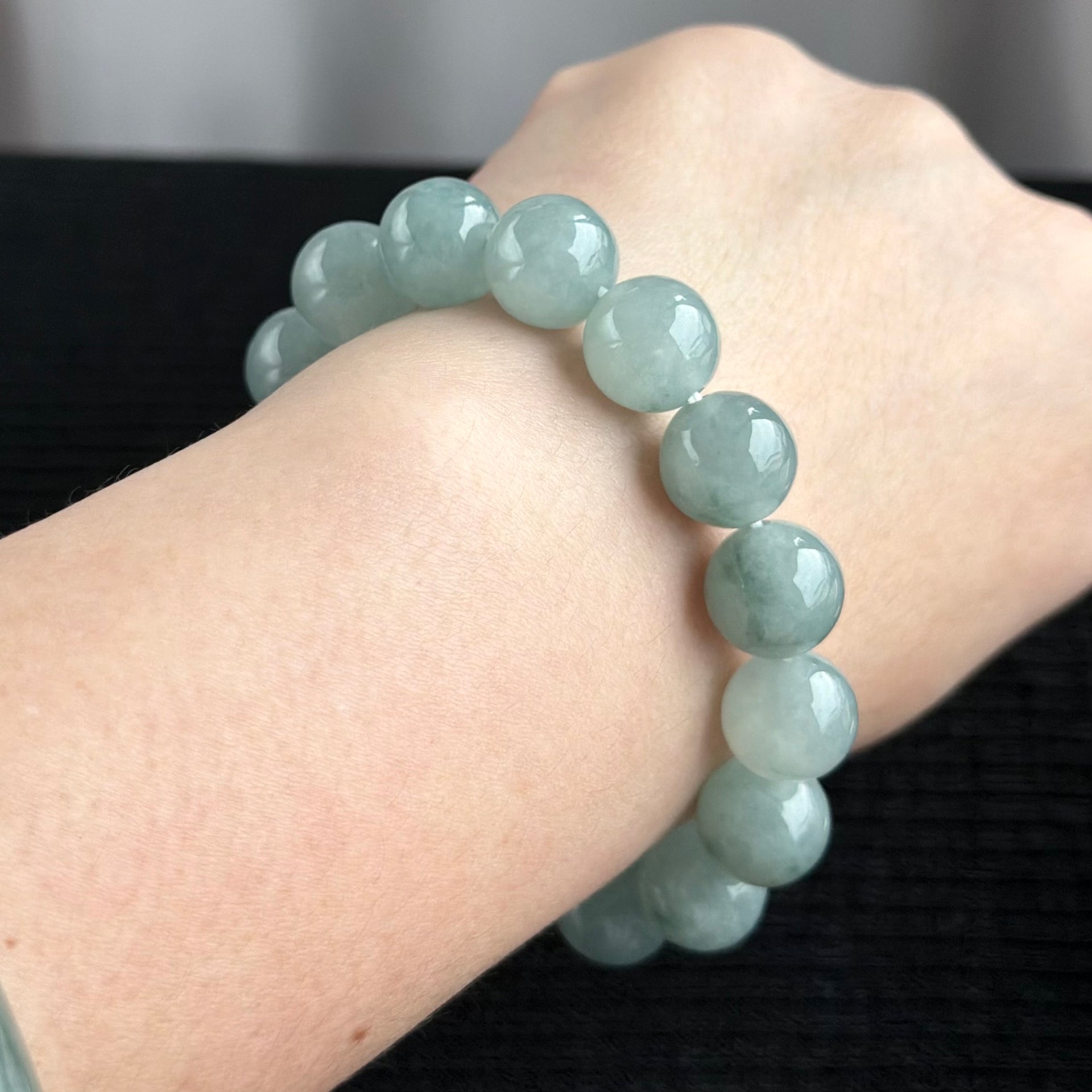 Northern Skies 12.6mm Jade Bracelet 北境天光
