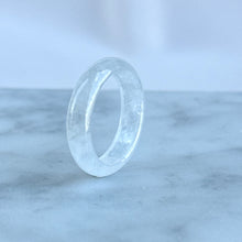 Load image into Gallery viewer, 80588 Icy White Jadeite Ring
