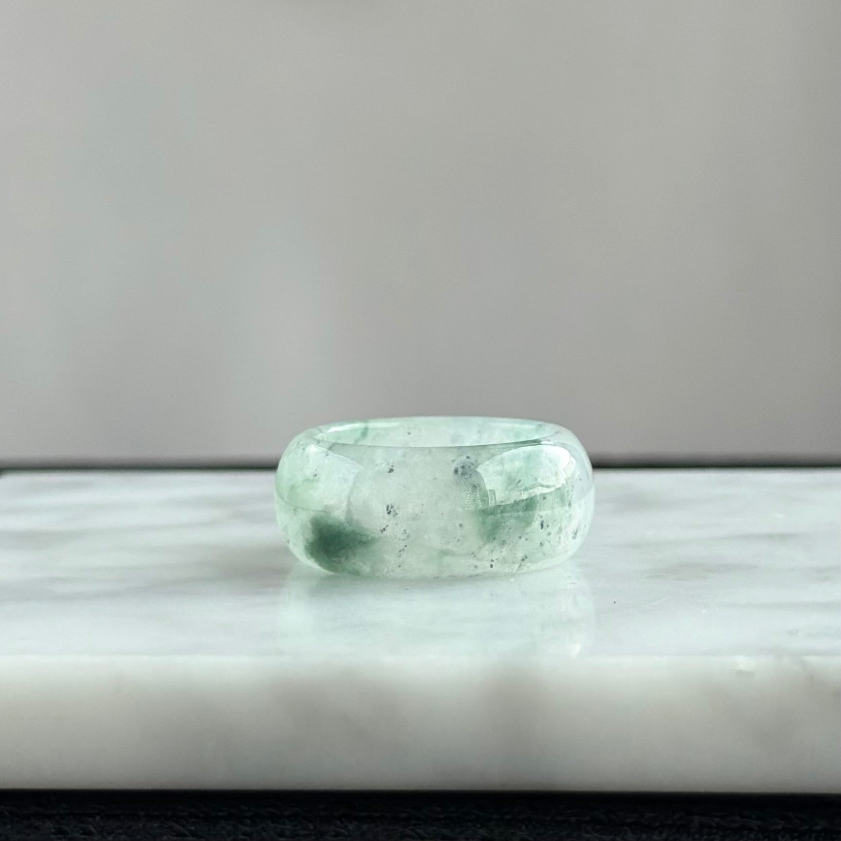 The Stardust Galax: Cosmic Ink 20mm Jadeite Ring 星辰流光