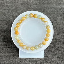 Load image into Gallery viewer, 13288 Honey Toffee Type A Jadeite Beaded Bracelet
