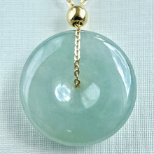 Load image into Gallery viewer, 33389 Translucent Light Green Jadeite Donut Pendant
