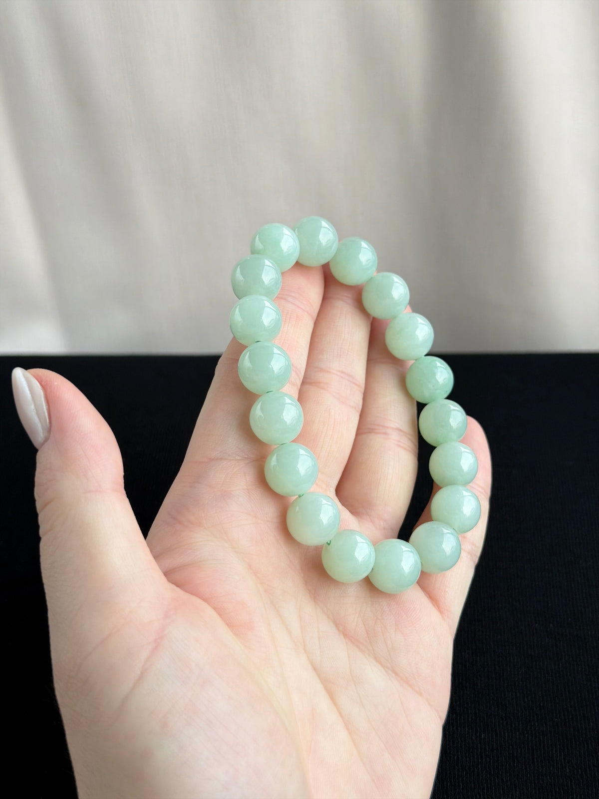 The Classic Evergreen 12.0mm Jadeite Bracelet 长青 (Preview)