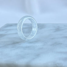 Load image into Gallery viewer, 80588 Icy White Jadeite Ring

