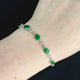 River of Emerald Light Jadeite Bracelet 翠影流光