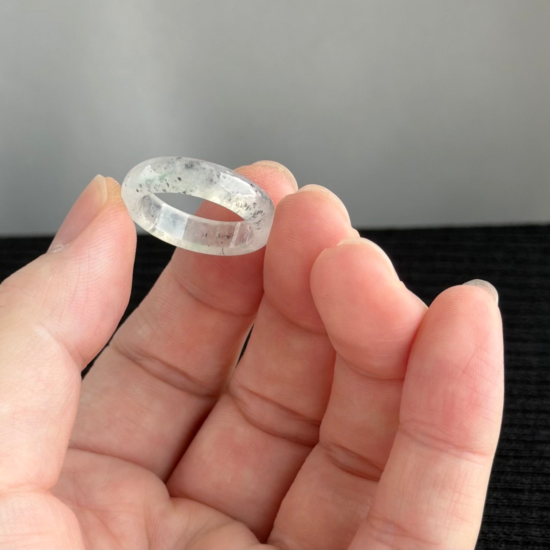 The Stardust Galaxy: Zen Horizon 18.0mm Jadeite Ring 星辰流光