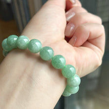 Load image into Gallery viewer, 72388 Watery Apple Green Type A Jadeite Beaded Bracelet
