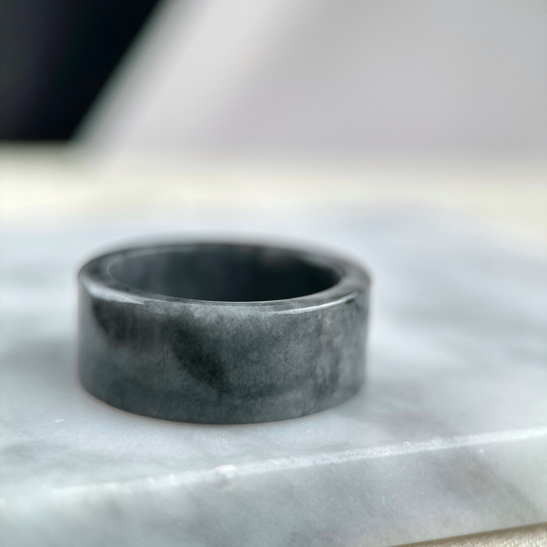 Wuji Panzhi Jadeite Ring