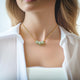 22388 Ja’dew Aura Spring Green Jade Necklace