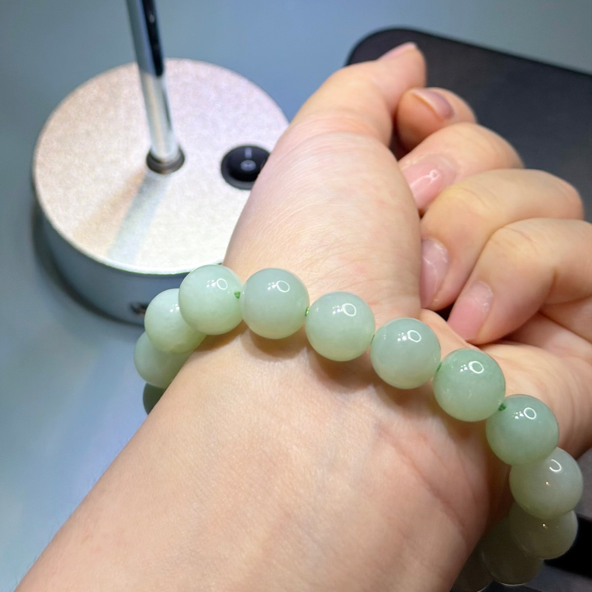 The Classic Evergreen 12.0mm Jadeite Bracelet 长青