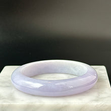 Load image into Gallery viewer, 61555 55.0mm Icy Furong Lavender Purple Jadeite Bangle
