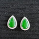 The Morning Dew Jadeite Earrings 露沁春枝