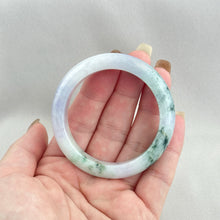 Load image into Gallery viewer, 204553 52.0mm Colour of Spring Purple with Green Jadeite Bangle
