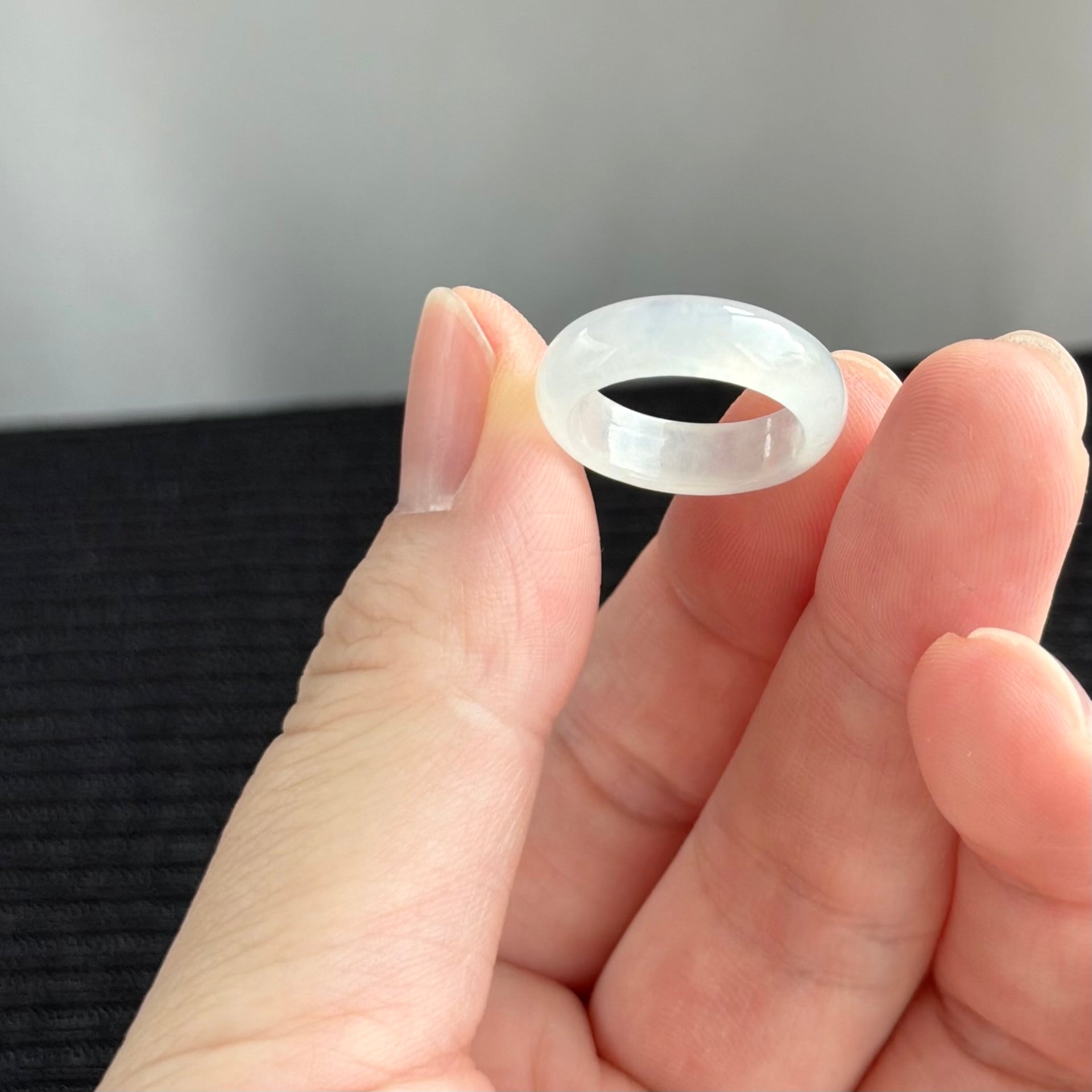 The Lunar Glace Jadeite Ring 月莹冰晶