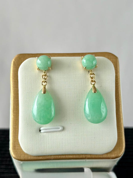 Spring Grace Jadeite Earrings 春姿翠影