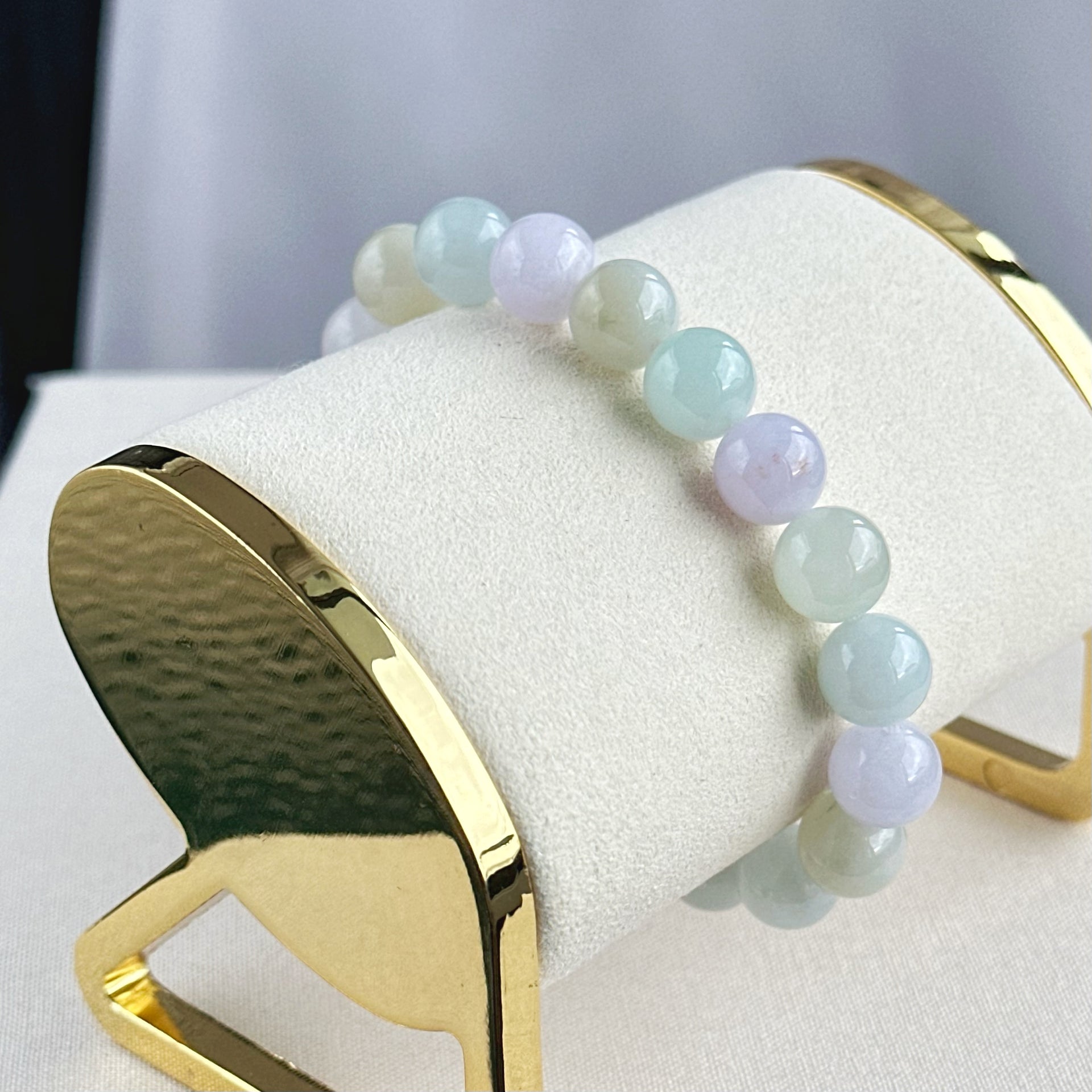 Macaron Blush Jade Bracelet
