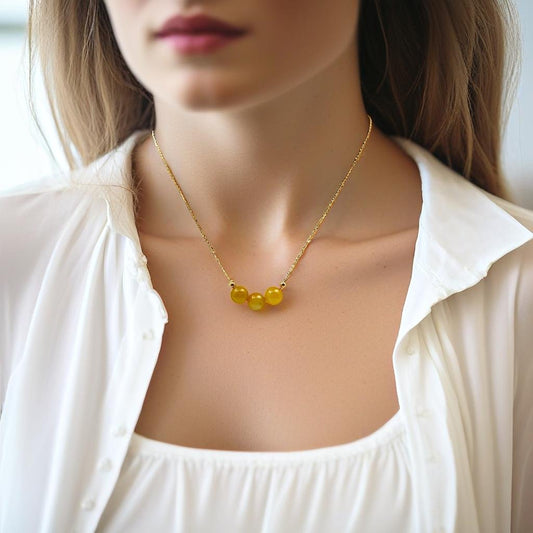 22389 Ja’dew Aura Citrine Jade Necklace