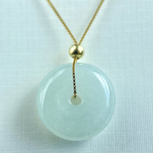 Load image into Gallery viewer, 208589 Translucent White Jadeite Donut Pendant
