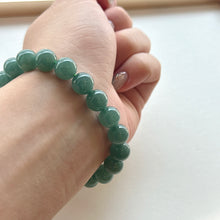 Load image into Gallery viewer, 30386 Translucent and Jelly-like Blue Burmese Type A Jade Beaded Bracelet

