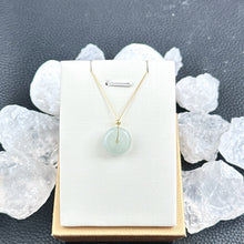 Load image into Gallery viewer, 208589 Translucent White Jadeite Donut Pendant
