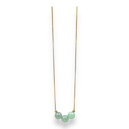 22388 Ja’dew Aura Spring Green Jade Necklace