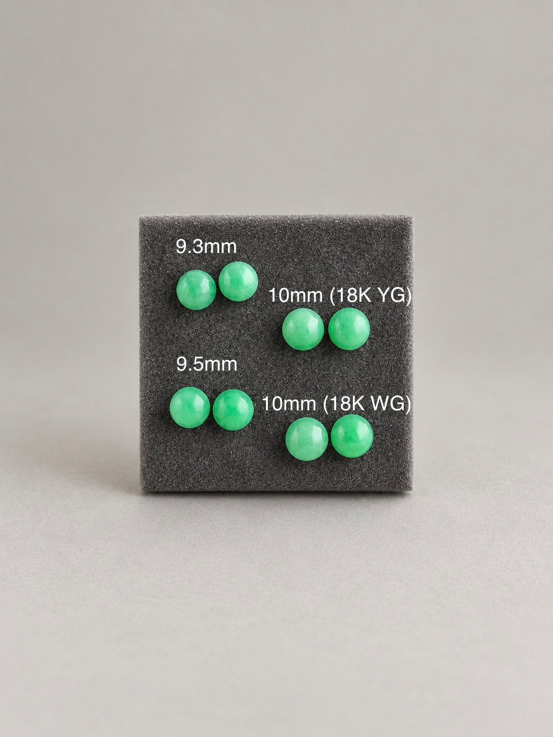 Spring Bud Jadeite Earring Studs 春芽