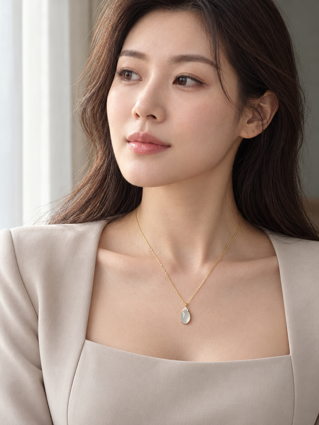 A Heart of Ice Jadeite Pendant 冰心 (Preview)