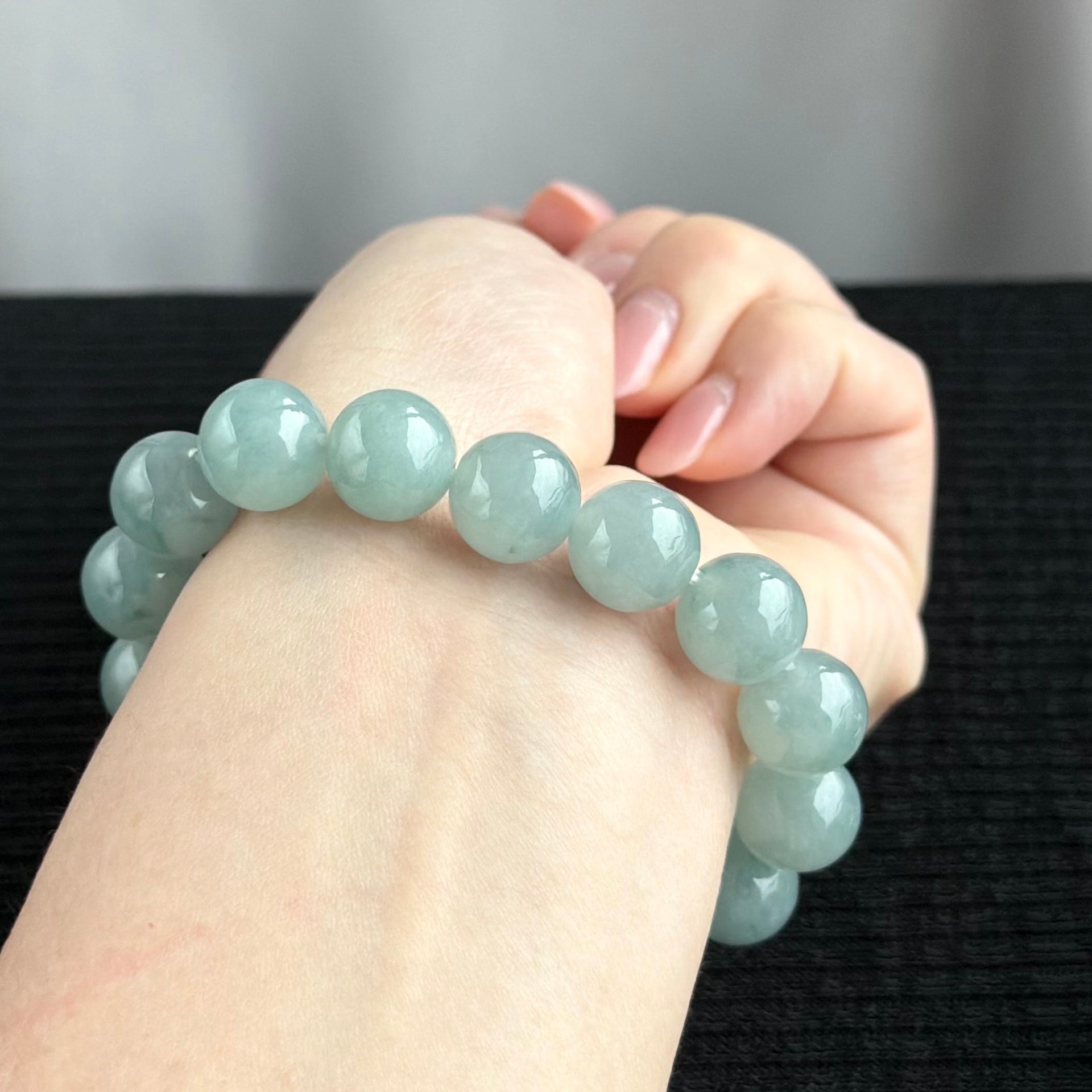 Northern Skies 12.6mm Jade Bracelet 北境天光