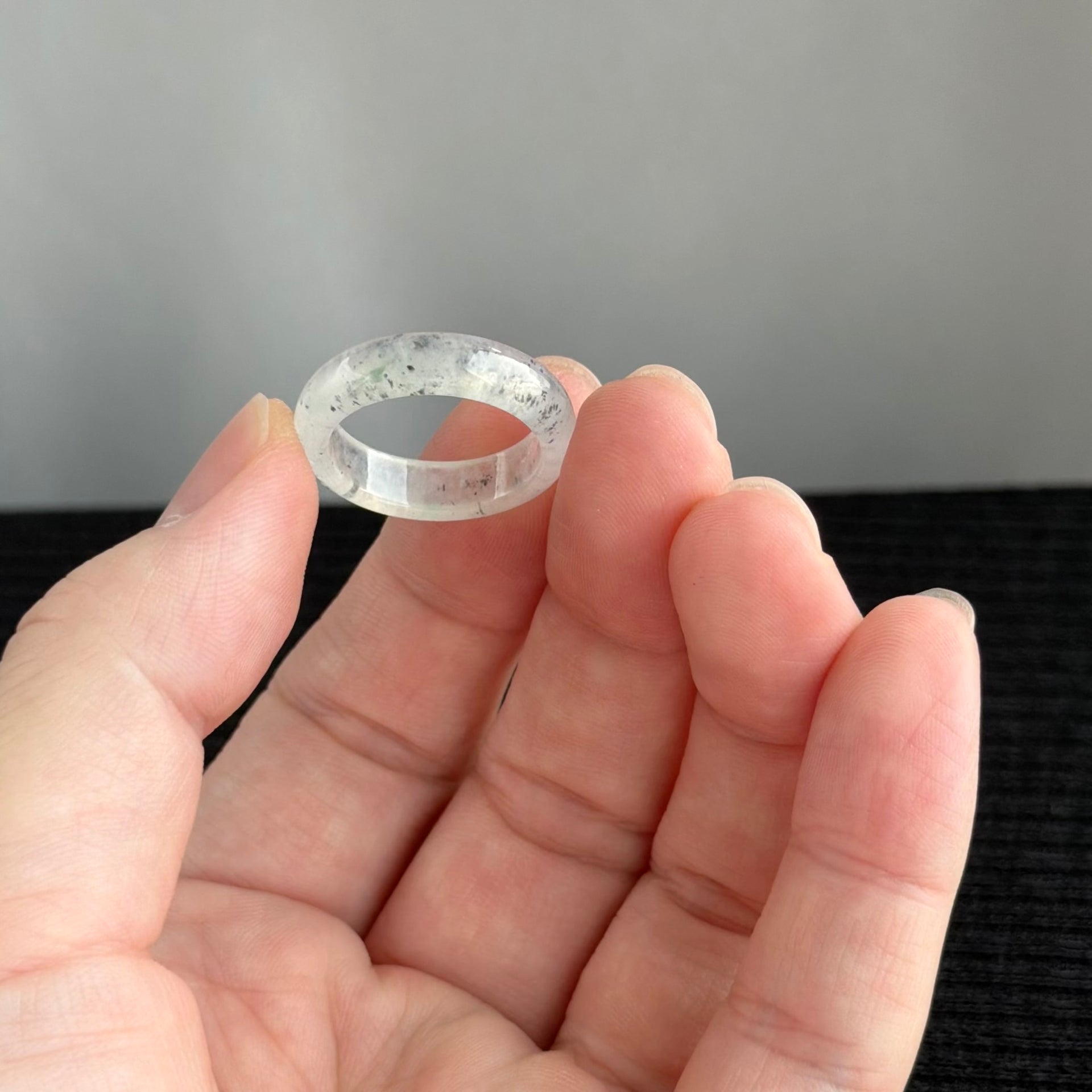 The Stardust Galaxy: Zen Horizon 18.0mm Jadeite Ring 星辰流光