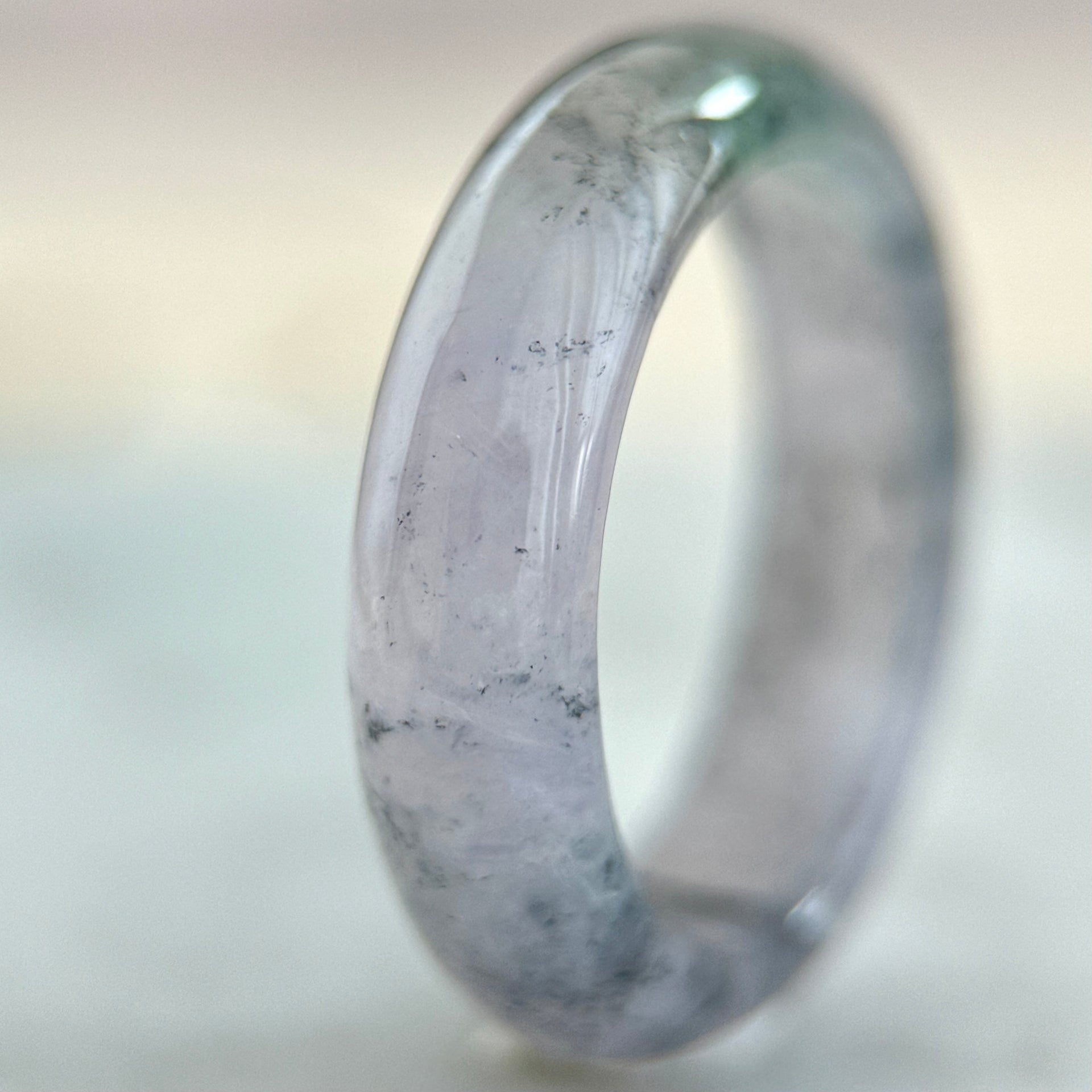 Icy Lavender Wuji Jadeite Ring