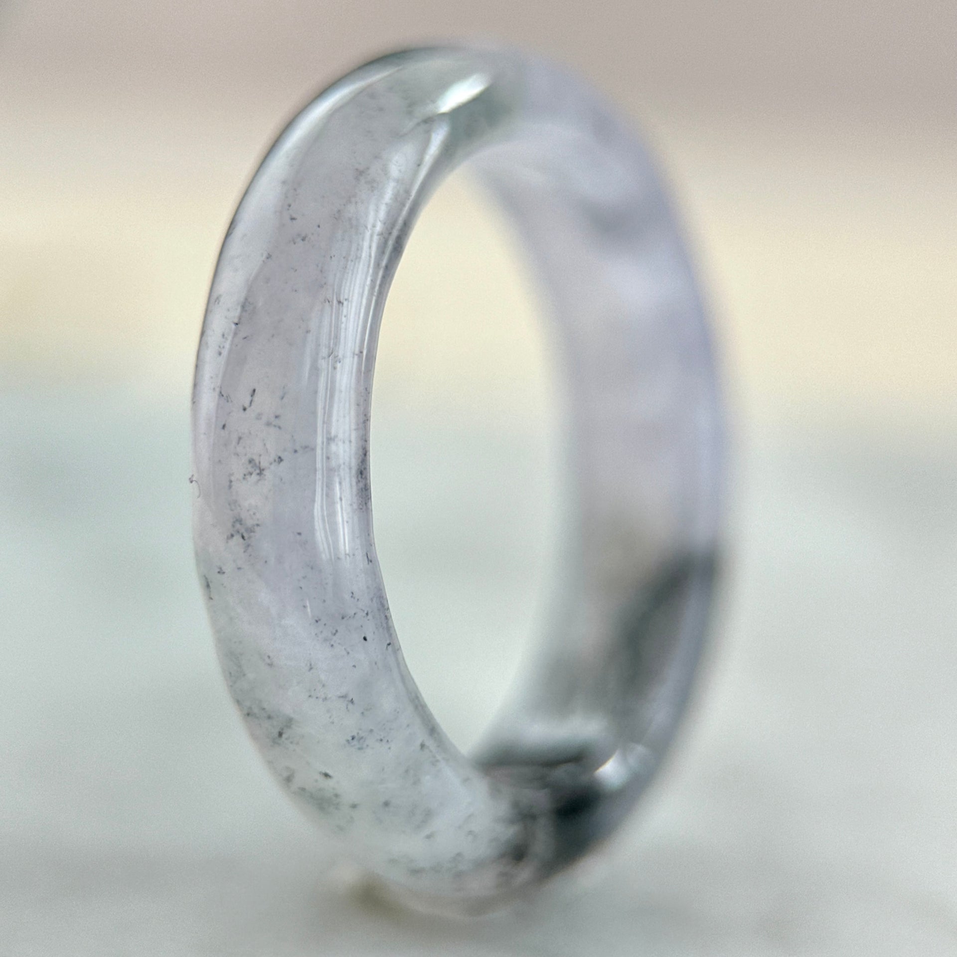 Icy Lavender Wuji Jadeite Ring