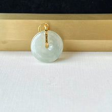 Load image into Gallery viewer, 88828 Highly Translucent Colourless Jade Donut Pendant
