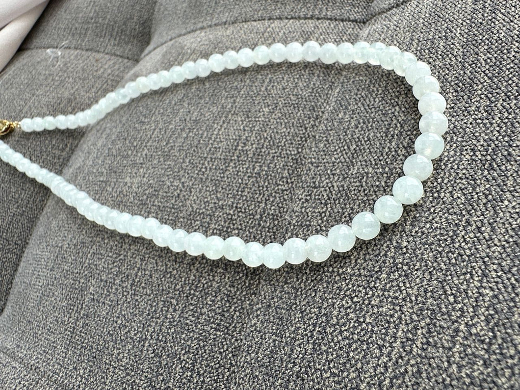 Whisper of Frost Jade Beaded Necklace