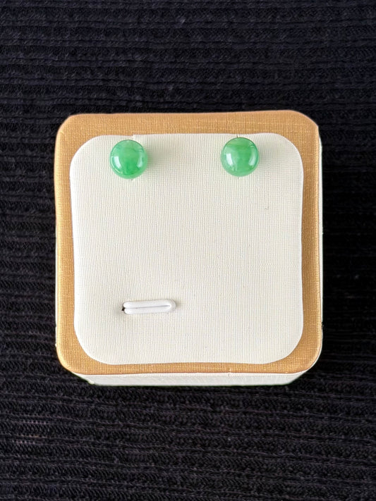 Spring Dew Jadeite Earring Studs 春露