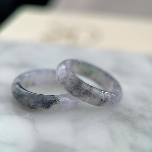 Icy Lavender Wuji Jadeite Ring